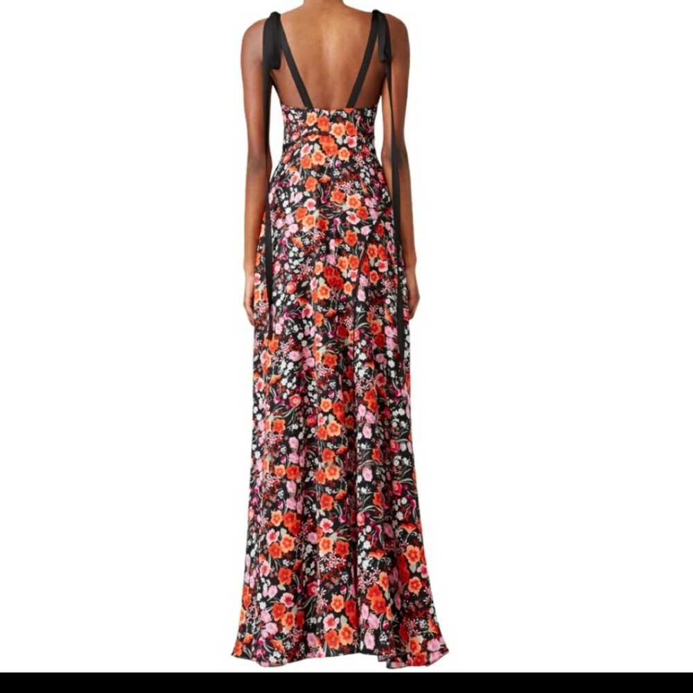 Goen J US Sz 6 floral dress flower print gown - Picture 3 of 6
